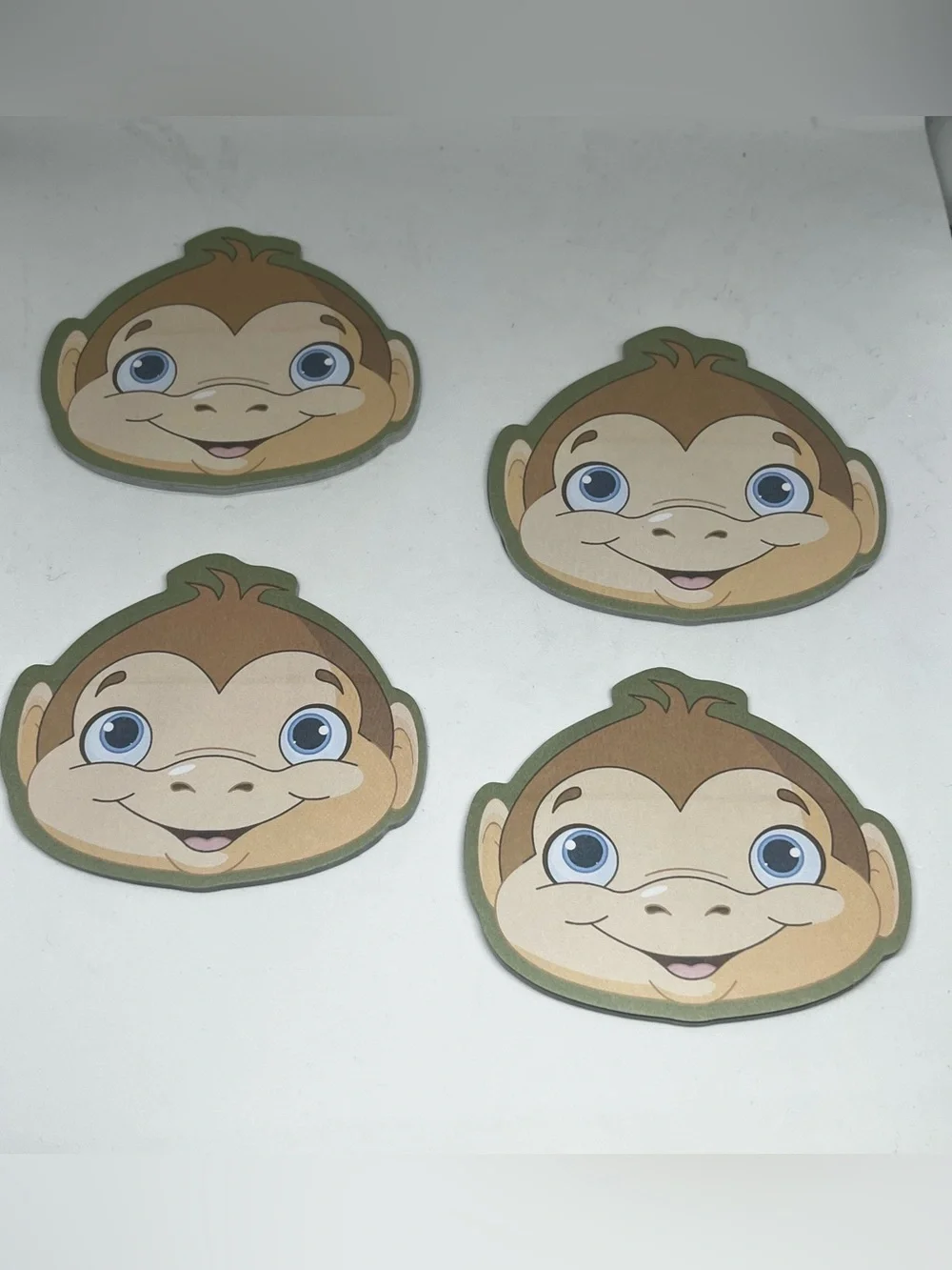 80 Sticky Notes (Pick) 1 Set Monkeys, Sharks, or Cats